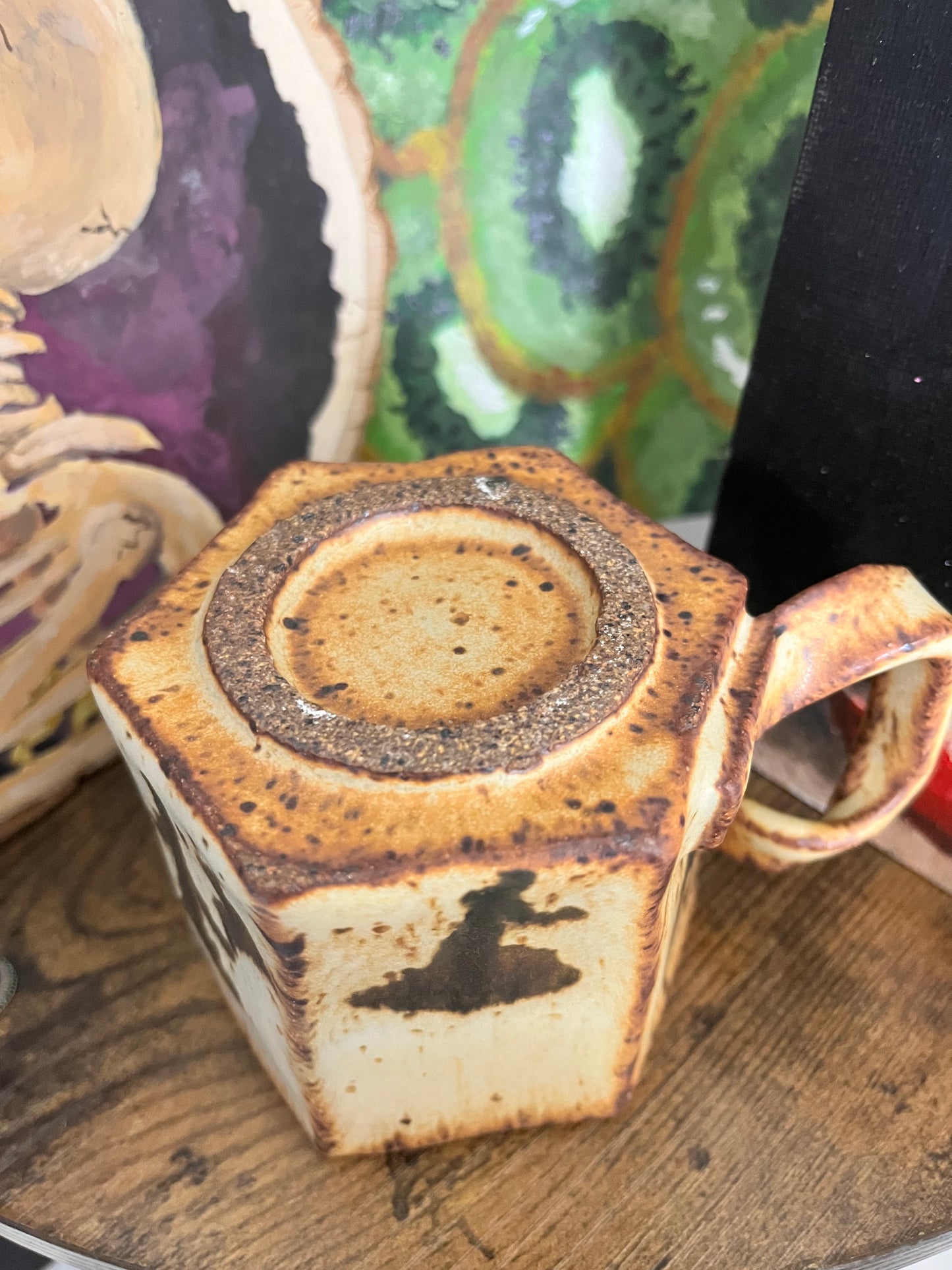 Wheel Thrown Marshmallow Mug