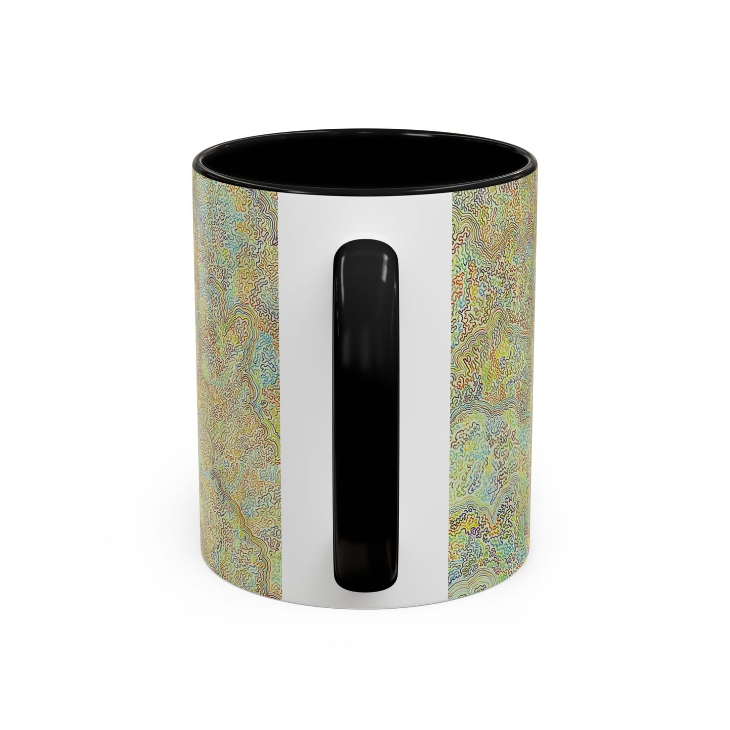 Bohemian Accent Coffee Mug - Colorful Swirl Design for Art Lovers