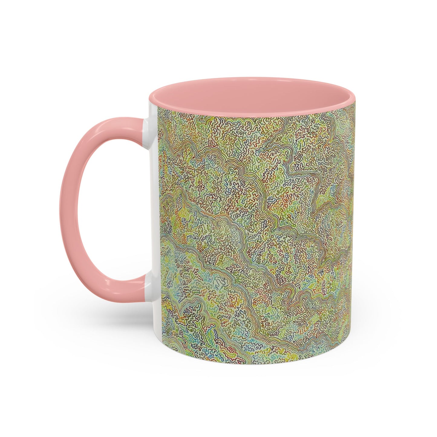 Bohemian Accent Coffee Mug - Colorful Swirl Design for Art Lovers