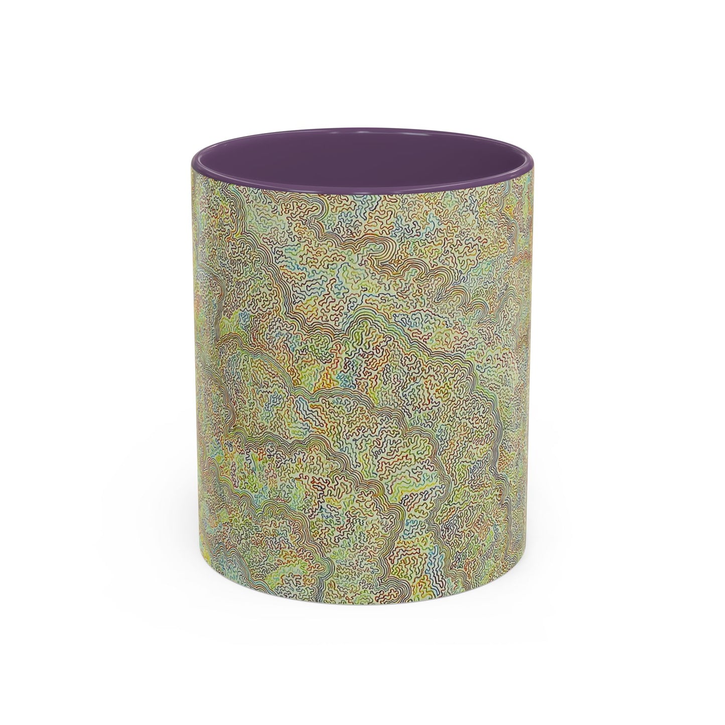 Bohemian Accent Coffee Mug - Colorful Swirl Design for Art Lovers