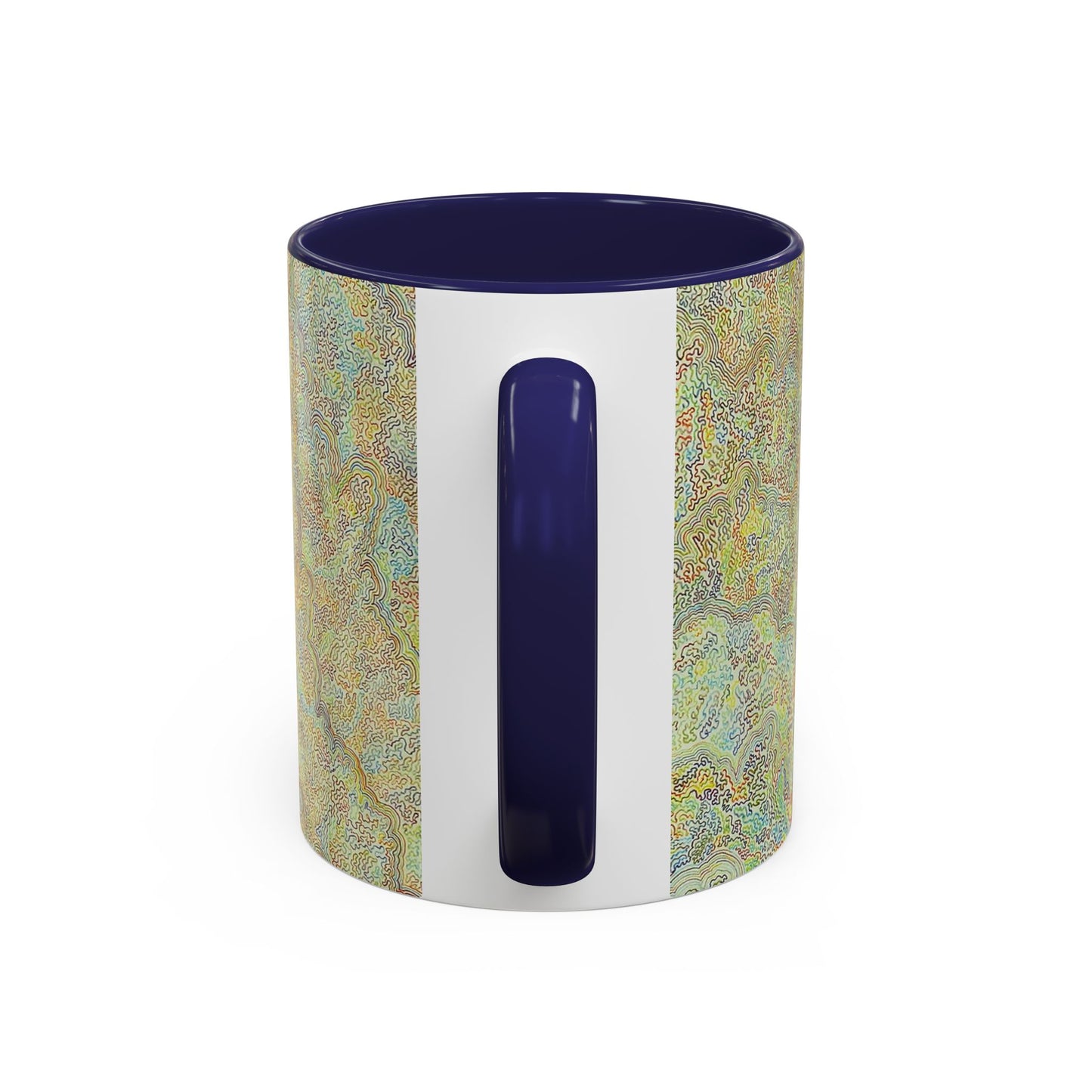 Bohemian Accent Coffee Mug - Colorful Swirl Design for Art Lovers