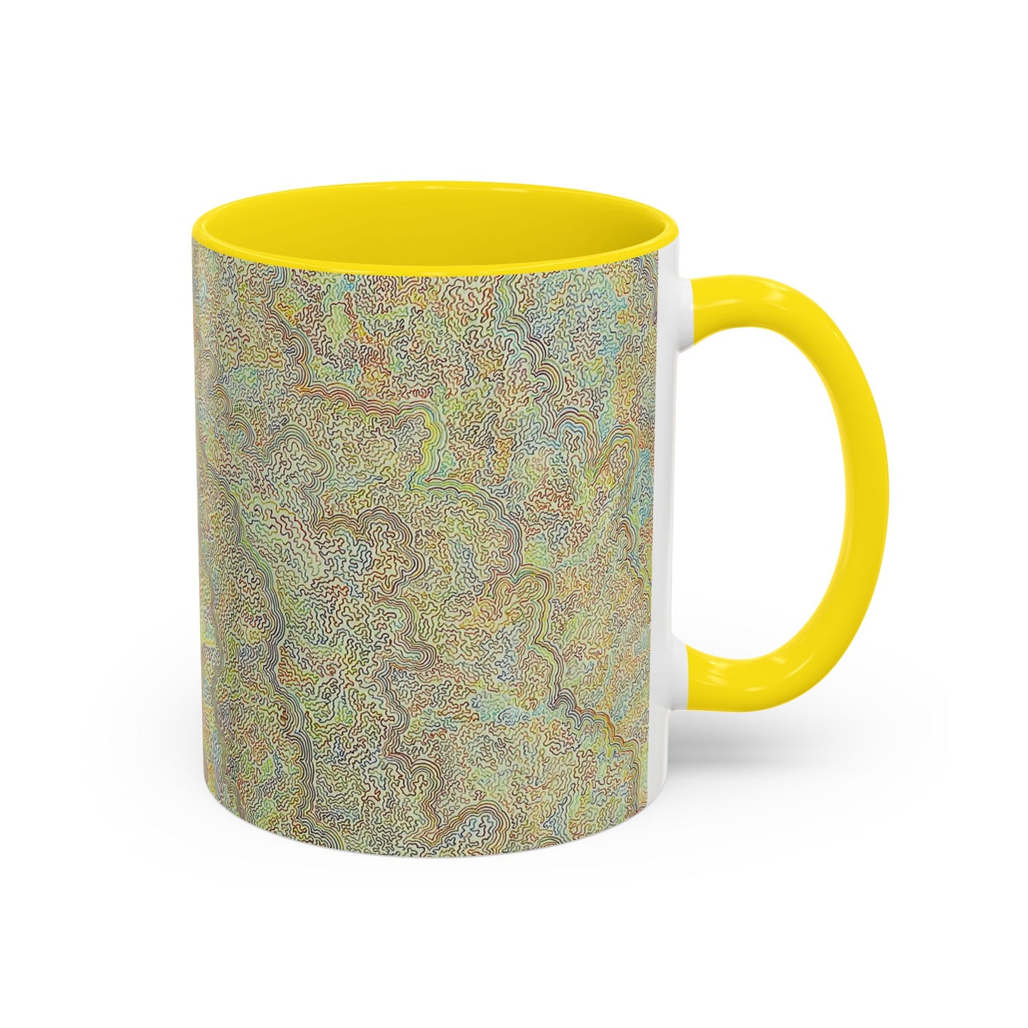 Bohemian Accent Coffee Mug - Colorful Swirl Design for Art Lovers
