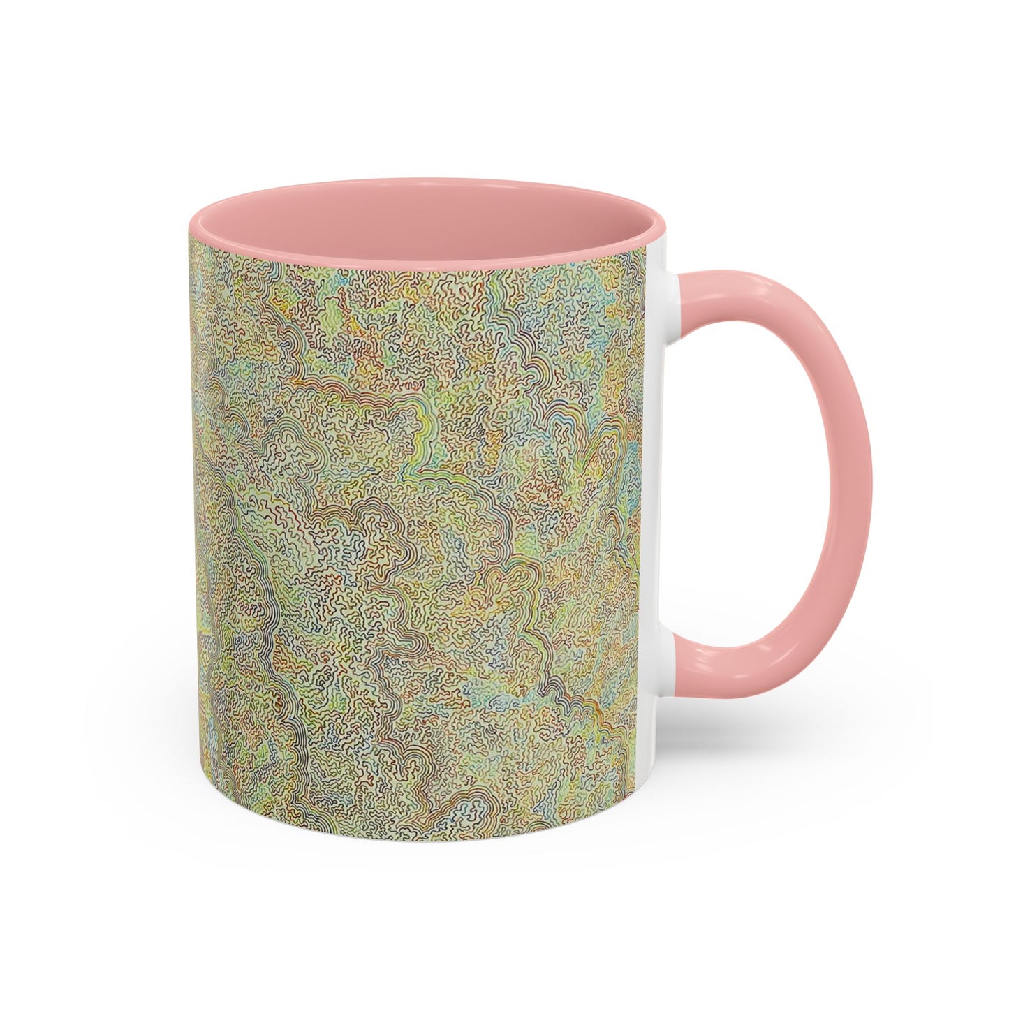 Bohemian Accent Coffee Mug - Colorful Swirl Design for Art Lovers