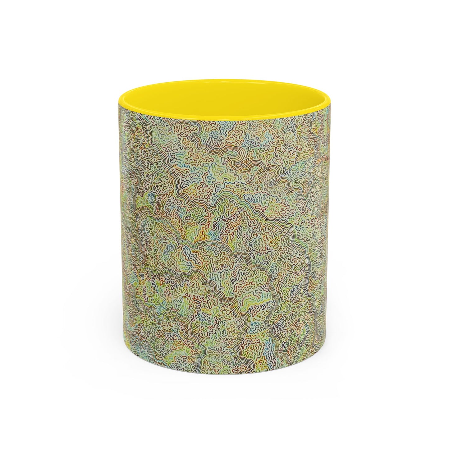Bohemian Accent Coffee Mug - Colorful Swirl Design for Art Lovers