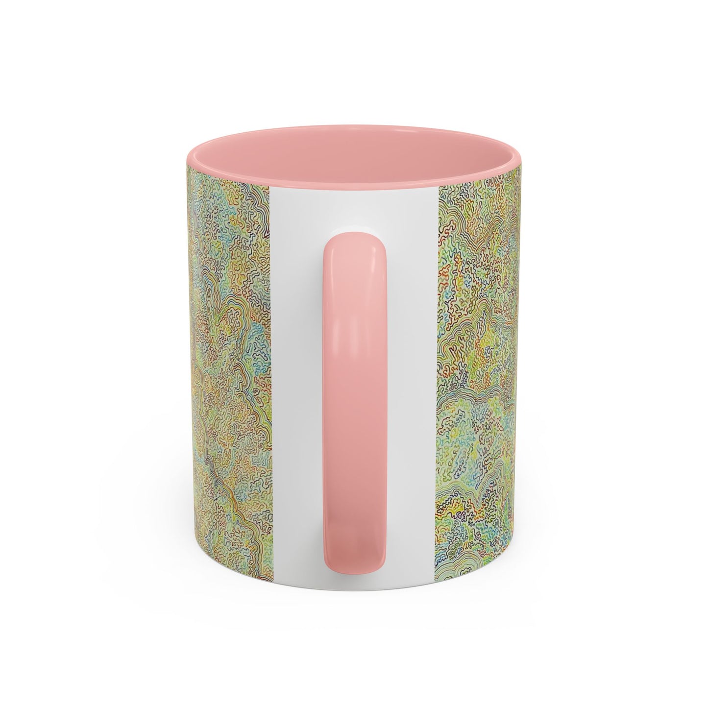 Bohemian Accent Coffee Mug - Colorful Swirl Design for Art Lovers