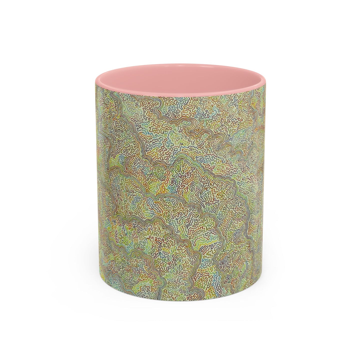 Bohemian Accent Coffee Mug - Colorful Swirl Design for Art Lovers