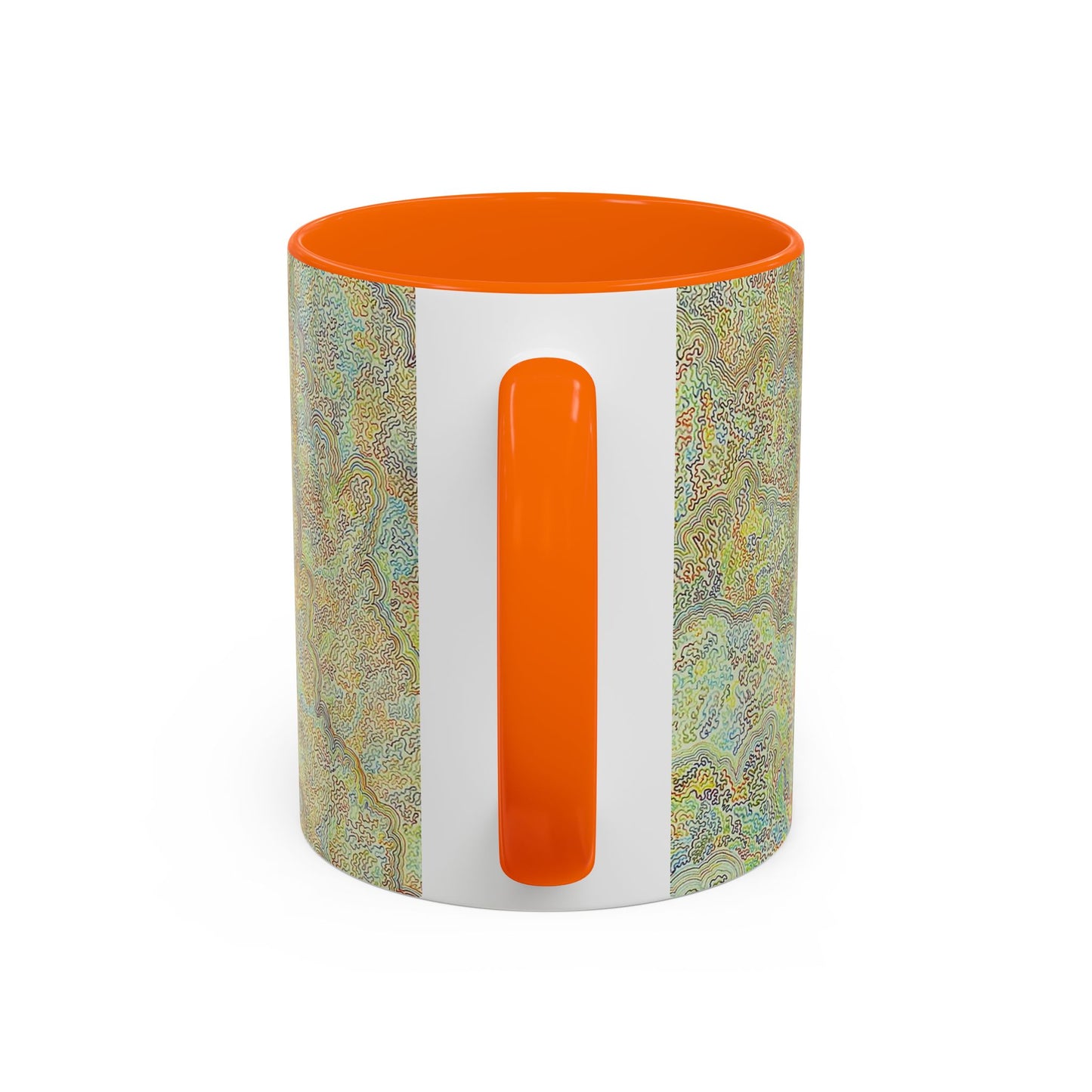 Bohemian Accent Coffee Mug - Colorful Swirl Design for Art Lovers