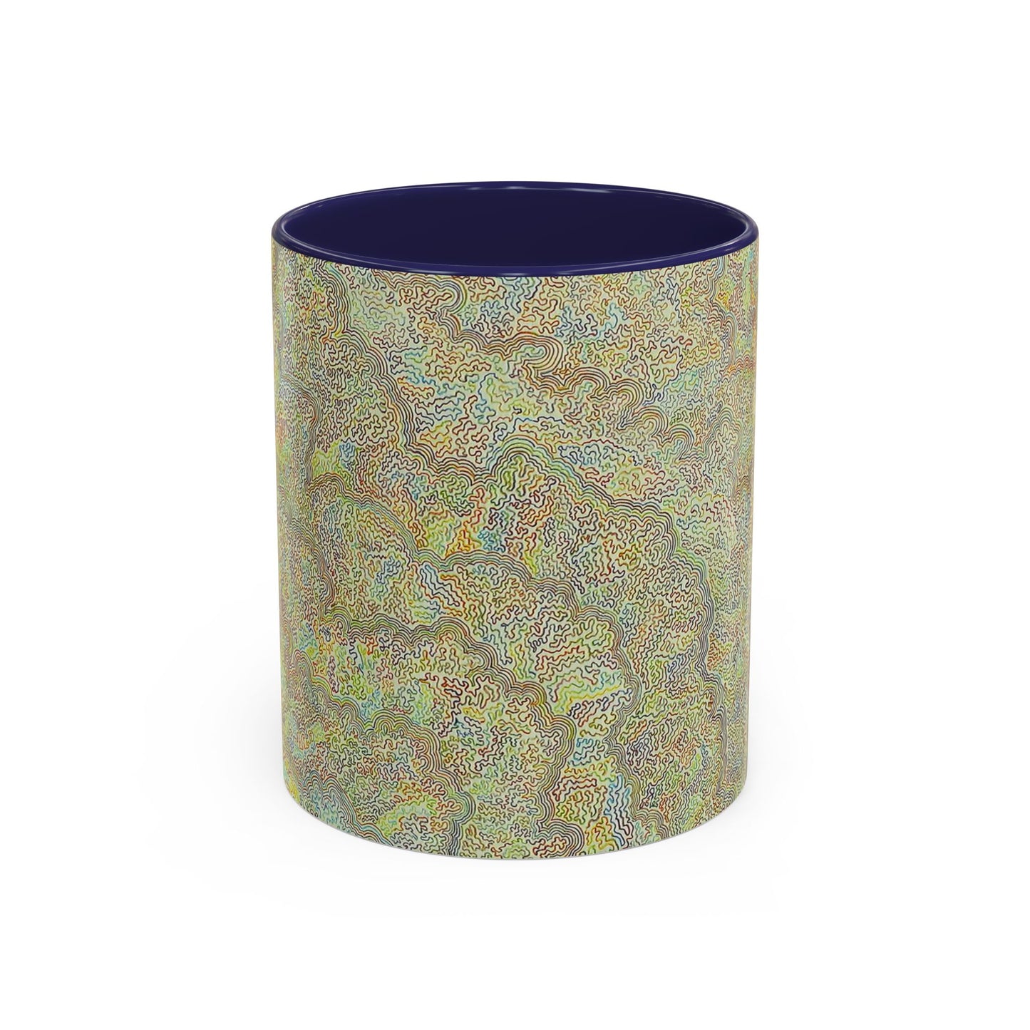 Bohemian Accent Coffee Mug - Colorful Swirl Design for Art Lovers
