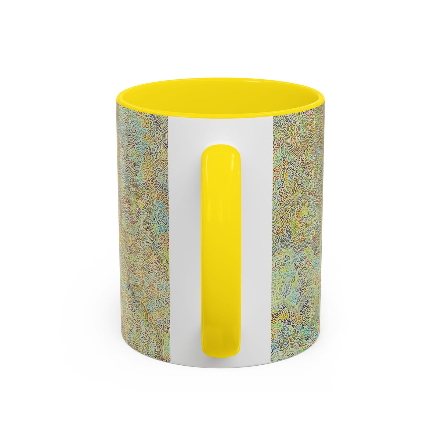 Bohemian Accent Coffee Mug - Colorful Swirl Design for Art Lovers