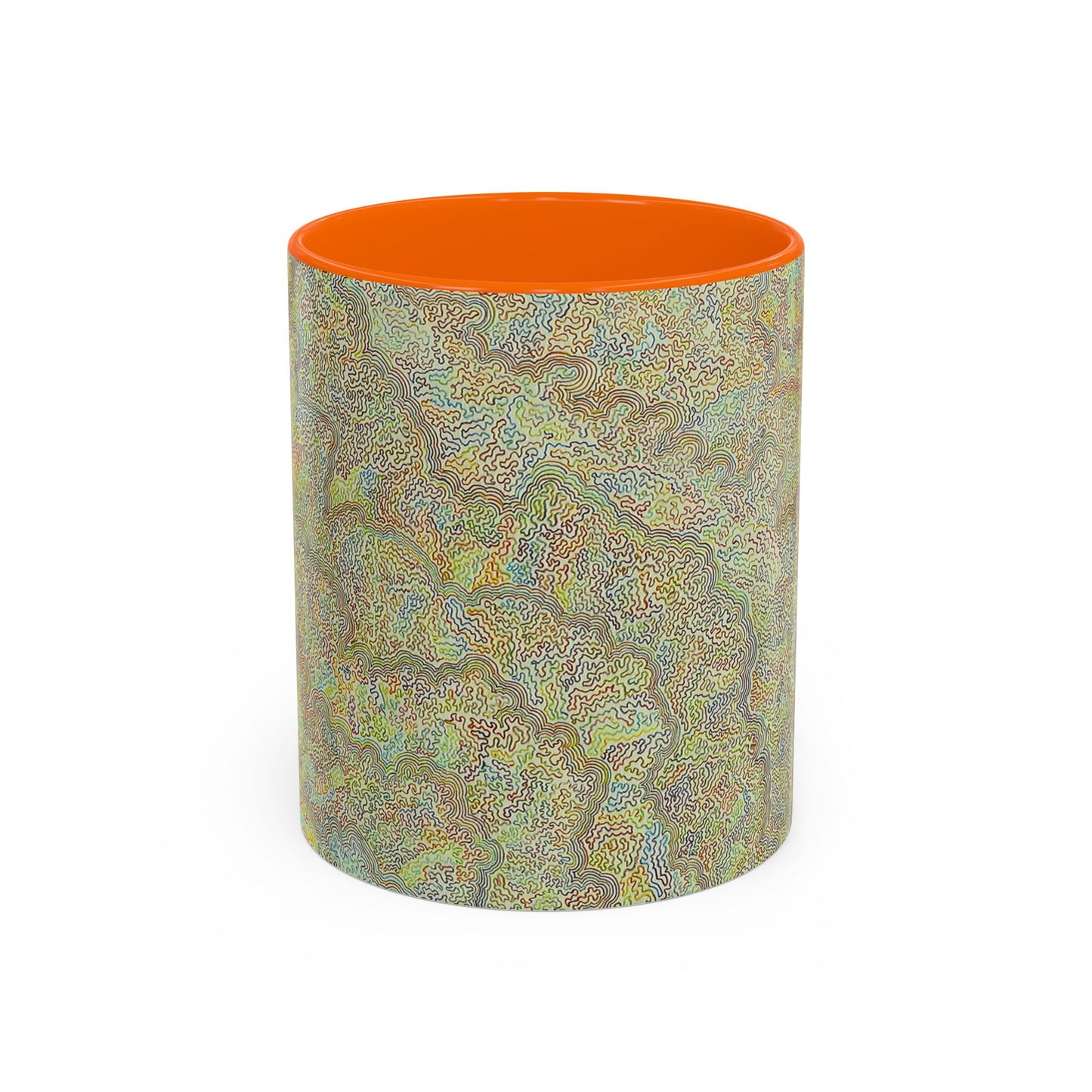 Bohemian Accent Coffee Mug - Colorful Swirl Design for Art Lovers