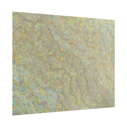 (Single Line Drawing) Abstract Aesthetic Rolled Poster – Colorful Swirl Wall Art