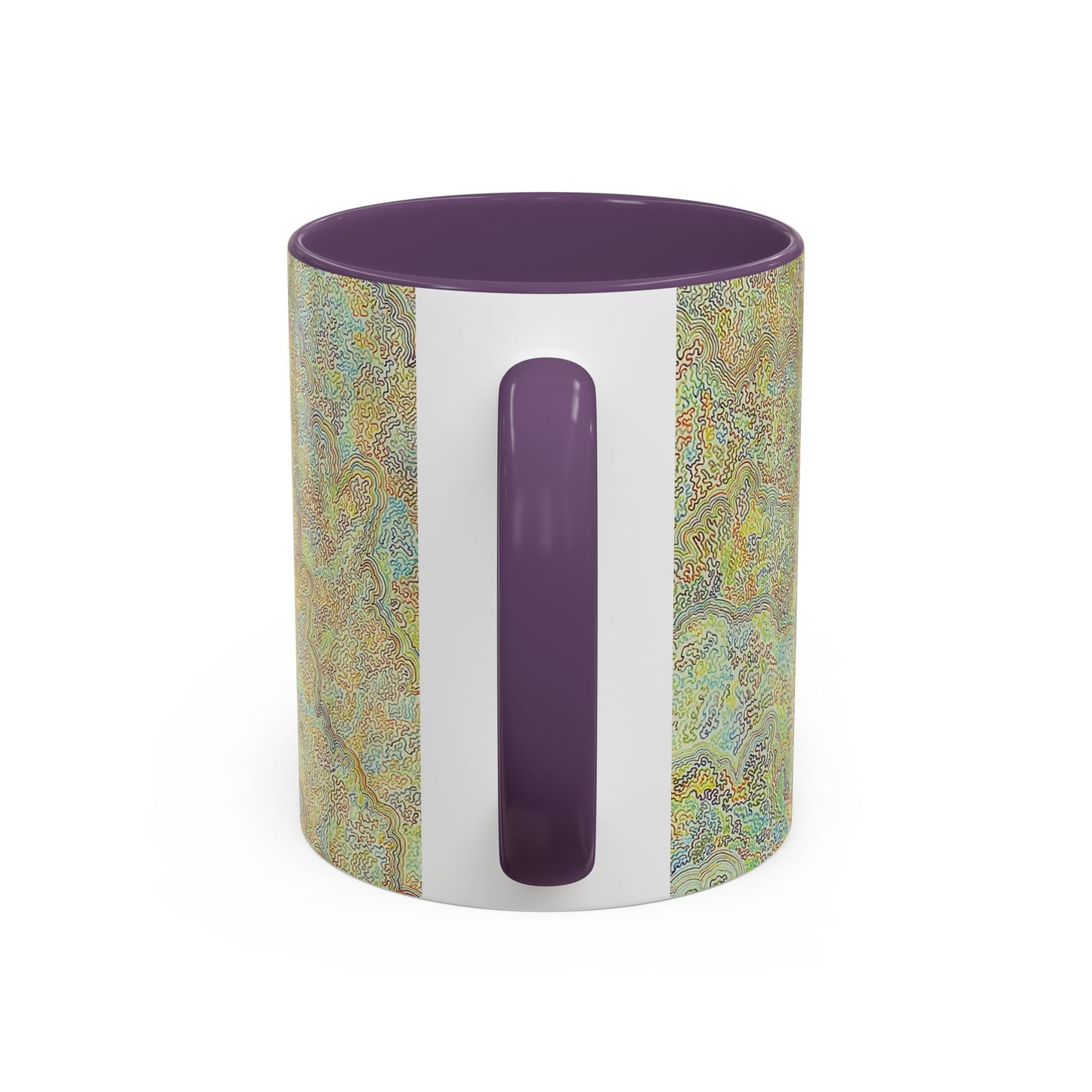 Bohemian Accent Coffee Mug - Colorful Swirl Design for Art Lovers