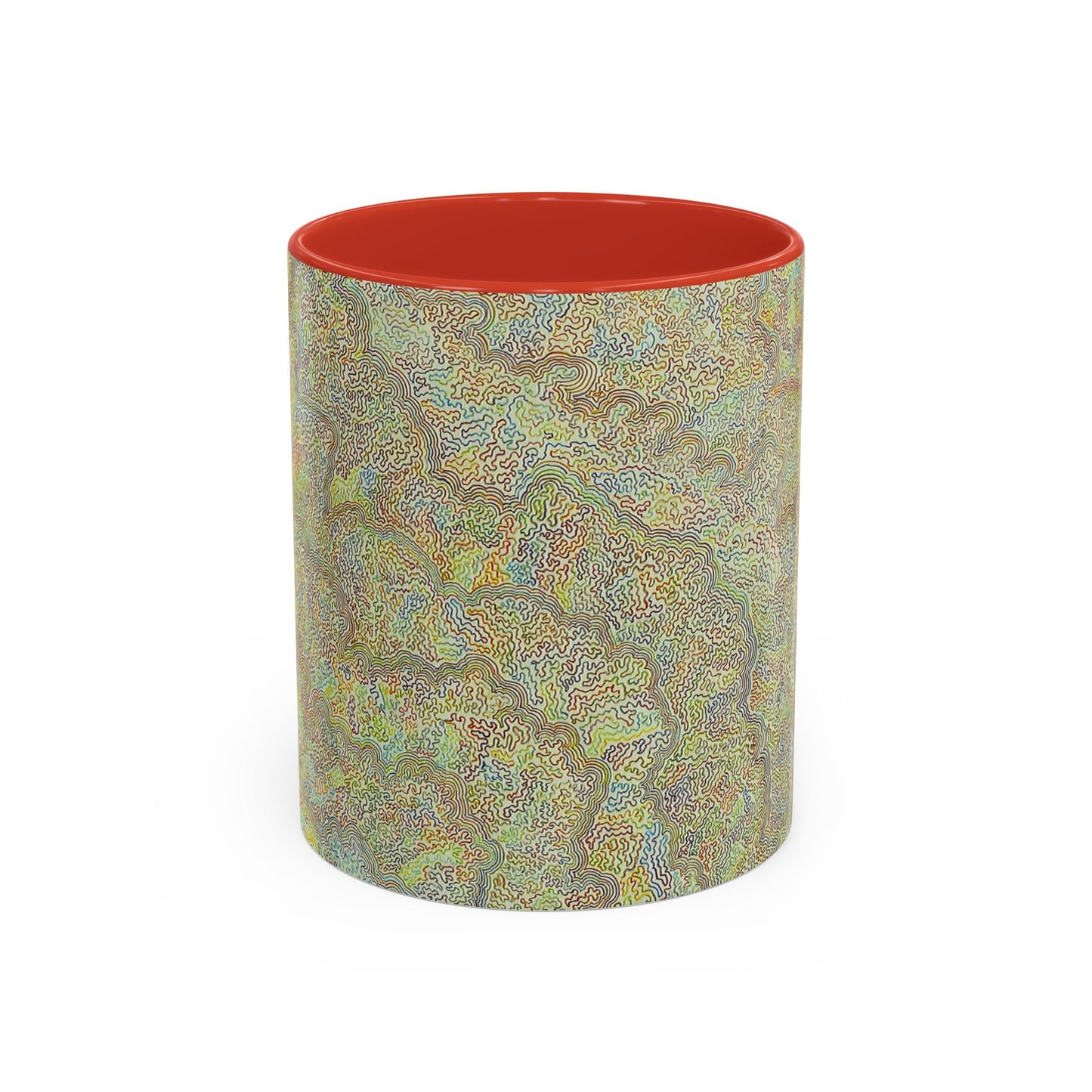 Bohemian Accent Coffee Mug - Colorful Swirl Design for Art Lovers