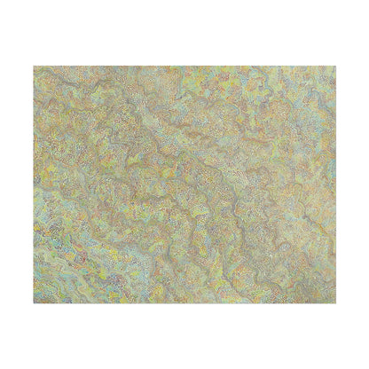 (Single Line Drawing) Abstract Aesthetic Rolled Poster – Colorful Swirl Wall Art