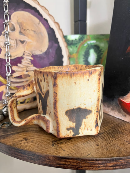 Wheel Thrown Marshmallow Mug