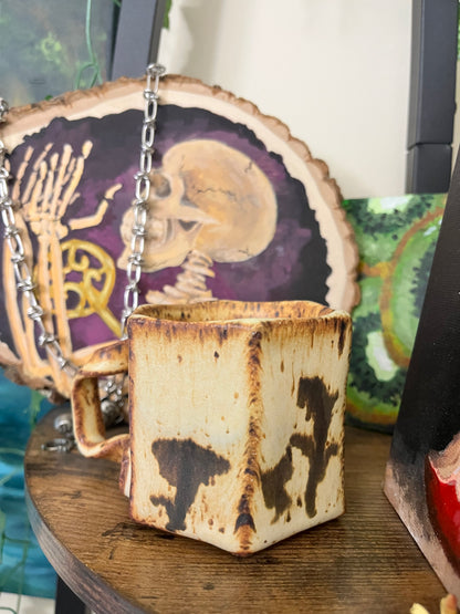 Wheel Thrown Marshmallow Mug