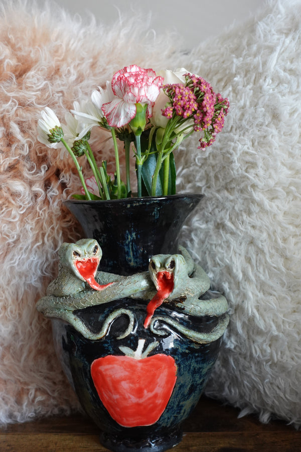Snake and Apple Vase