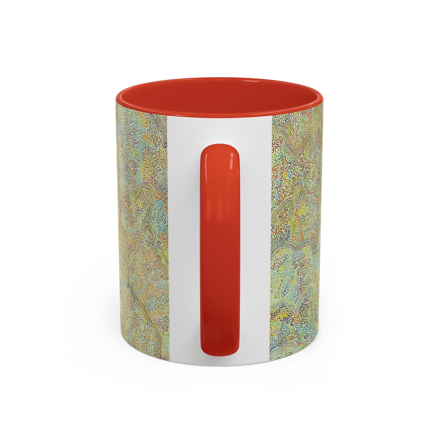 Bohemian Accent Coffee Mug - Colorful Swirl Design for Art Lovers
