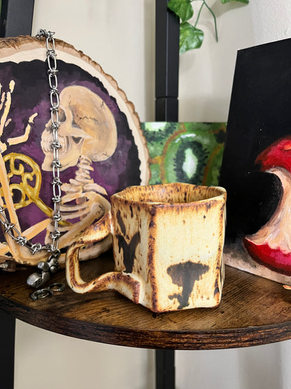 Wheel Thrown Marshmallow Mug