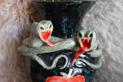 Snake and Apple Vase