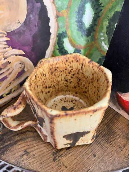 Wheel Thrown Marshmallow Mug