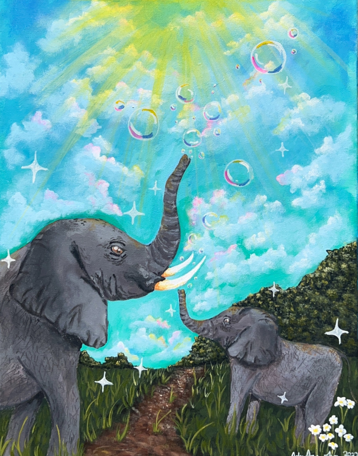 Original “ Euphoric Elephant”